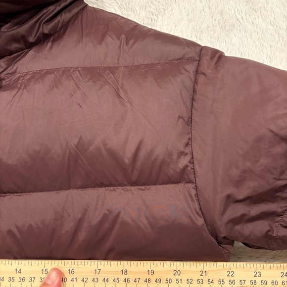 Eileen Fisher Classic Funnel Neck Down Parka Long‎ Puffer Oversize Plush Size S - Picture 6 of 15